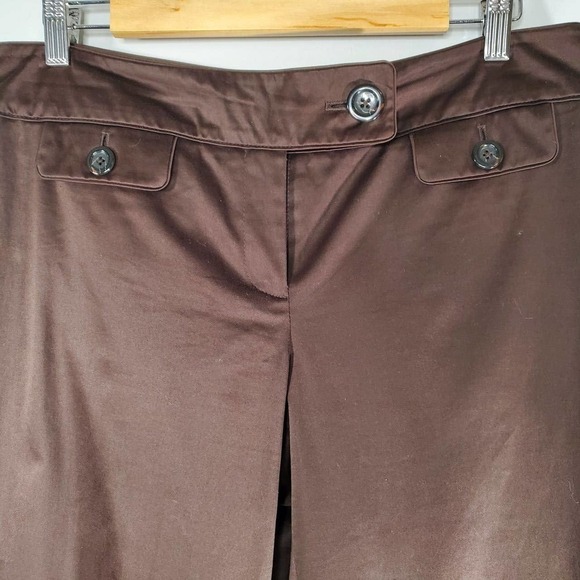 Ann Taylor Lindsay Curvy Capri Pants Brown Size 6 - Picture 2 of 7